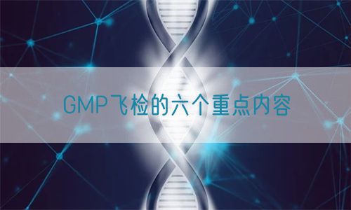 GMP飛檢的六個重點內容(圖1)