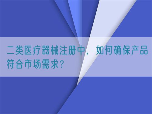二類(lèi)醫(yī)療器械注冊(cè)中，如何確保產(chǎn)品符合市場(chǎng)需求？(圖1)