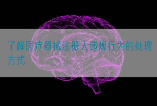 了解醫(yī)療器械注冊(cè)人違規(guī)行為的處理方式(圖1)